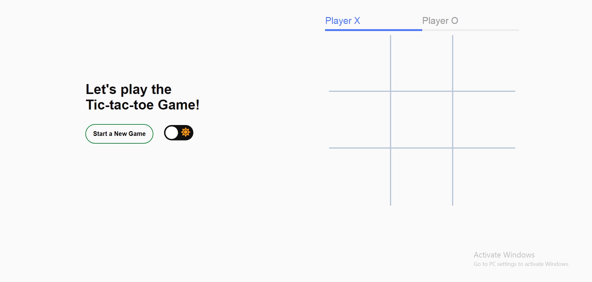 Tic Tac Toe Clone